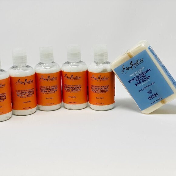5 pk Shea Moisture Body Lotion 3.2 oz ea/bar soap - Picture 1 of 2